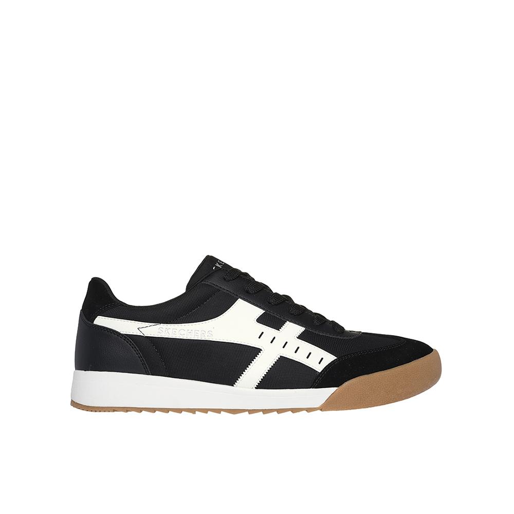 Skechers 183282_BKW Zapatillas para hombre negras en sintético y ante 82496