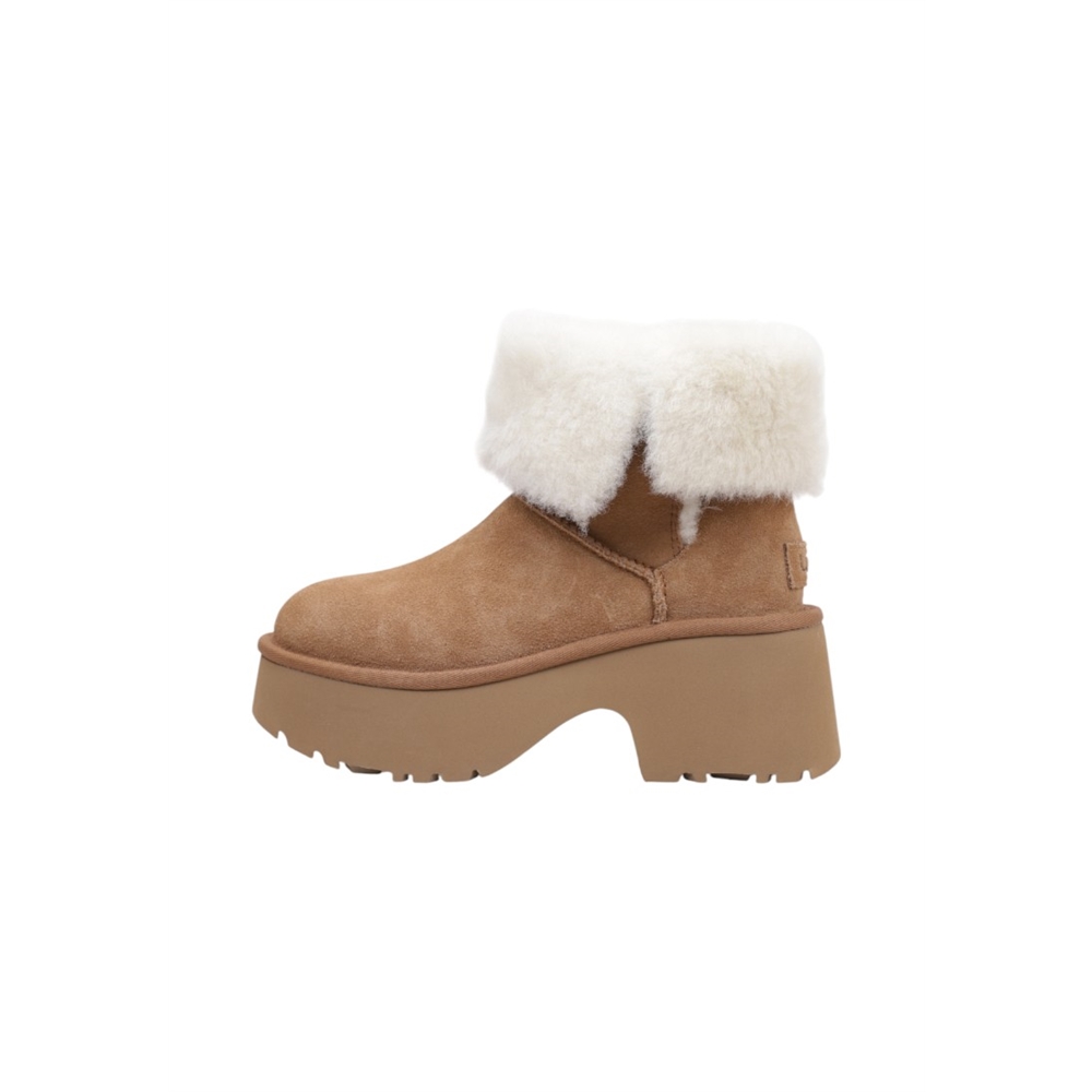 UGG New Heights Cuff Botines De Tacón Mujer Cuero