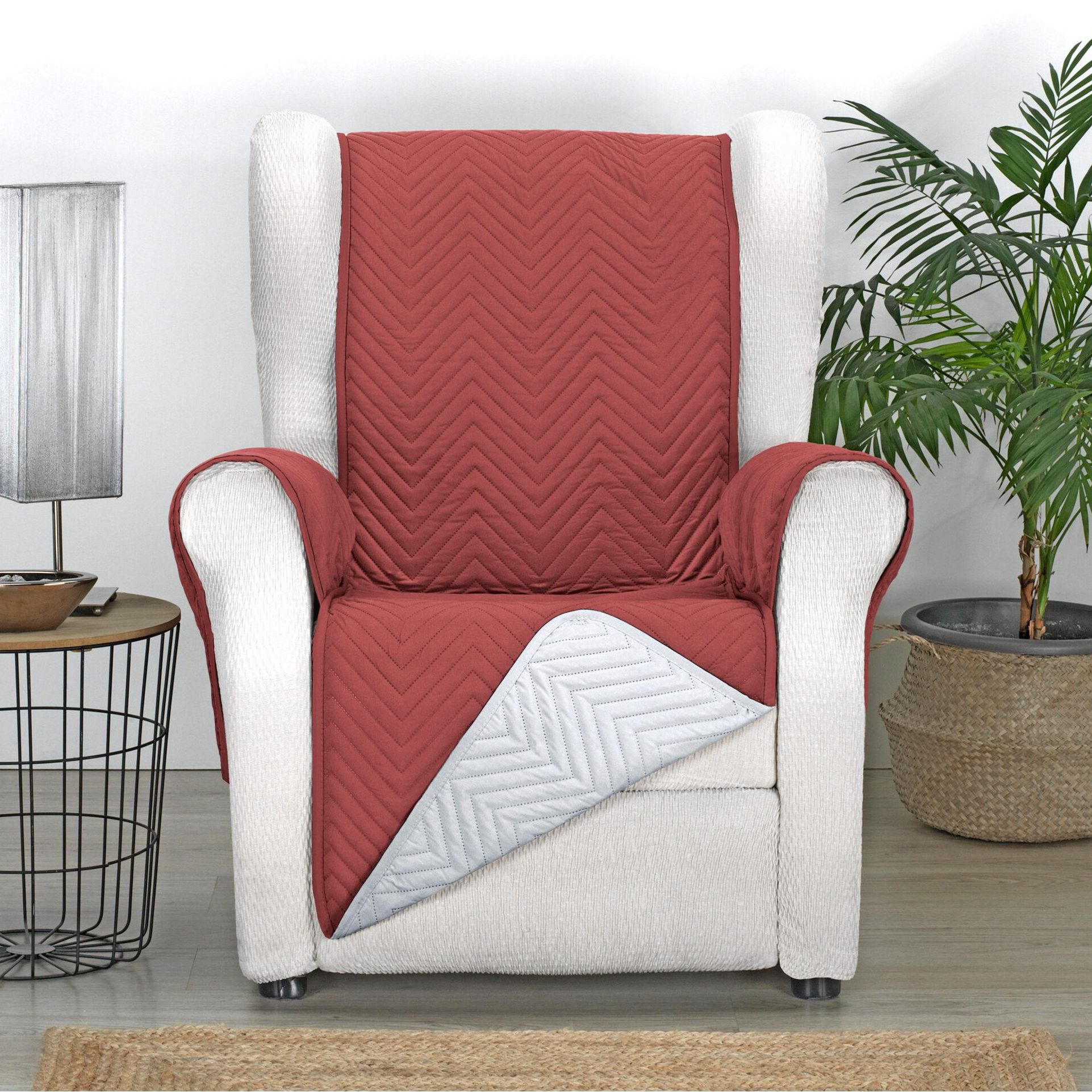 S&T Sofa Covers - Funda Cubre Sofá Reversible 1, 2, 3 y 4 plazas Modelo Mont - Ideal para proteger y cuidar el sillón o sofá
