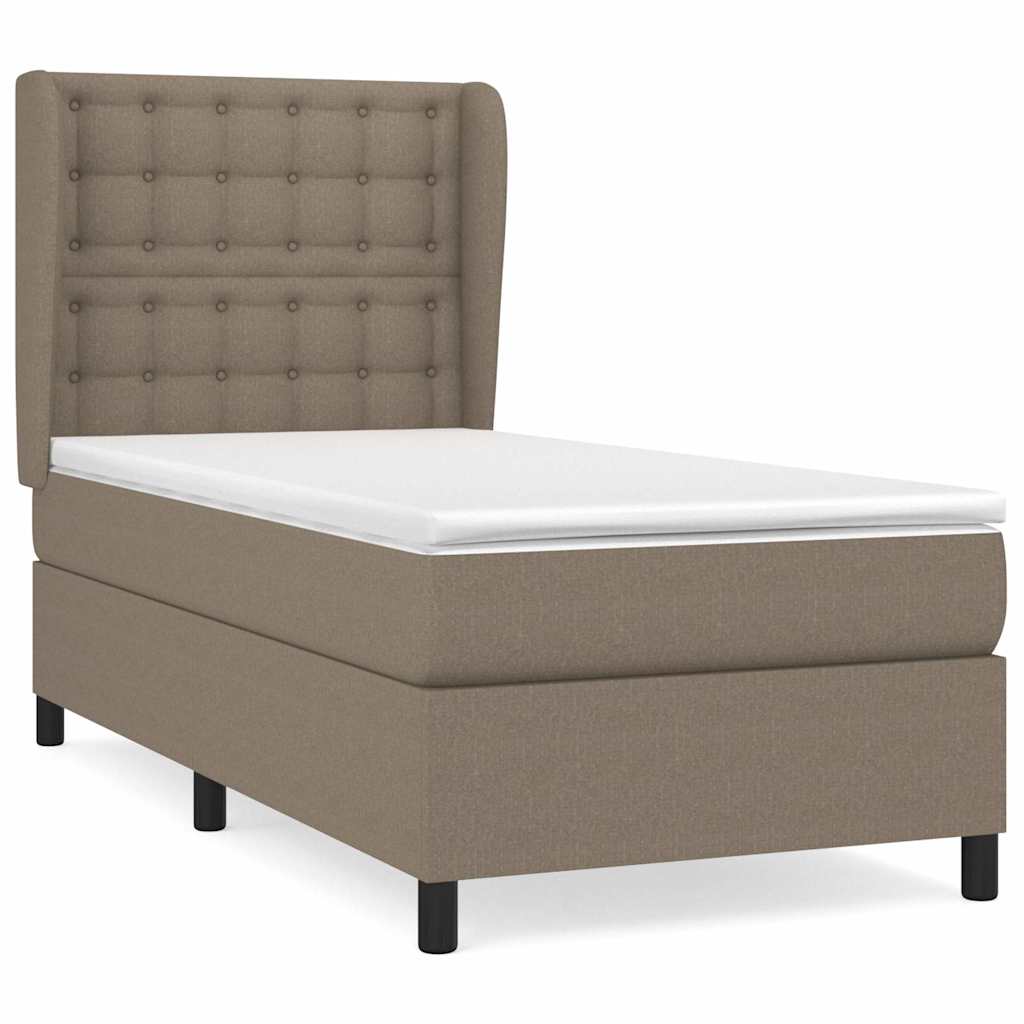 vidaXL Cama box spring con colchón tela 80x200 cm Multicolor