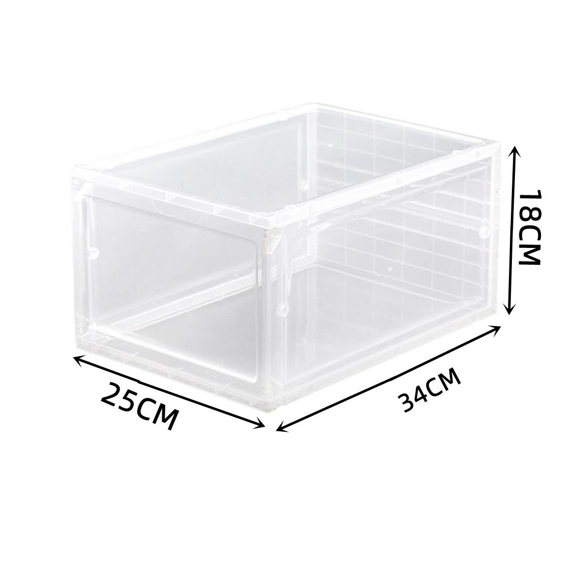 Zapatero plegable para el hogar, caja zapatos ,caja plastico cajone caja de almacenamiento de plástico transparente, organizador de zapatos, Zapatero de almacenamiento para zapatos de baloncesto, tacones altos