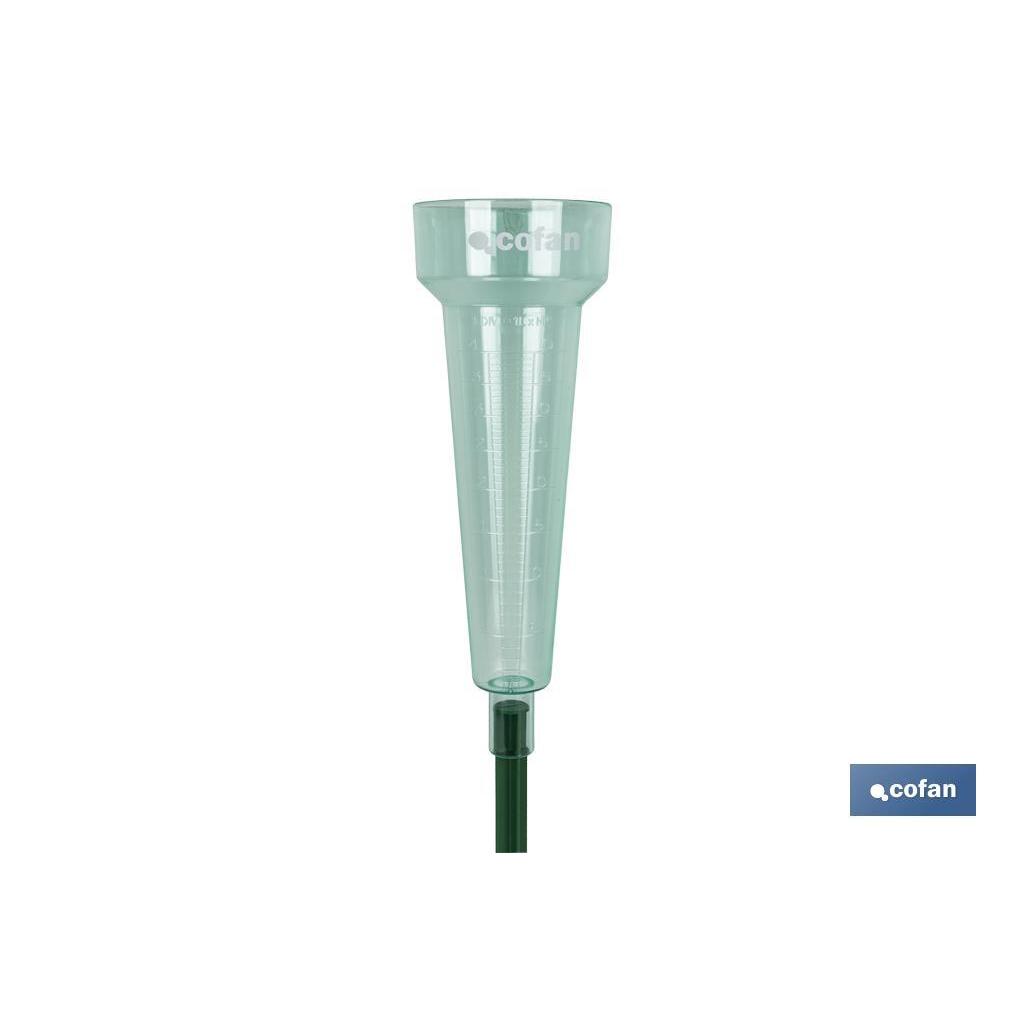 COFAN - Pluviómetro con Pincho | Capacidad 40 L/m2 | Lectura Directa