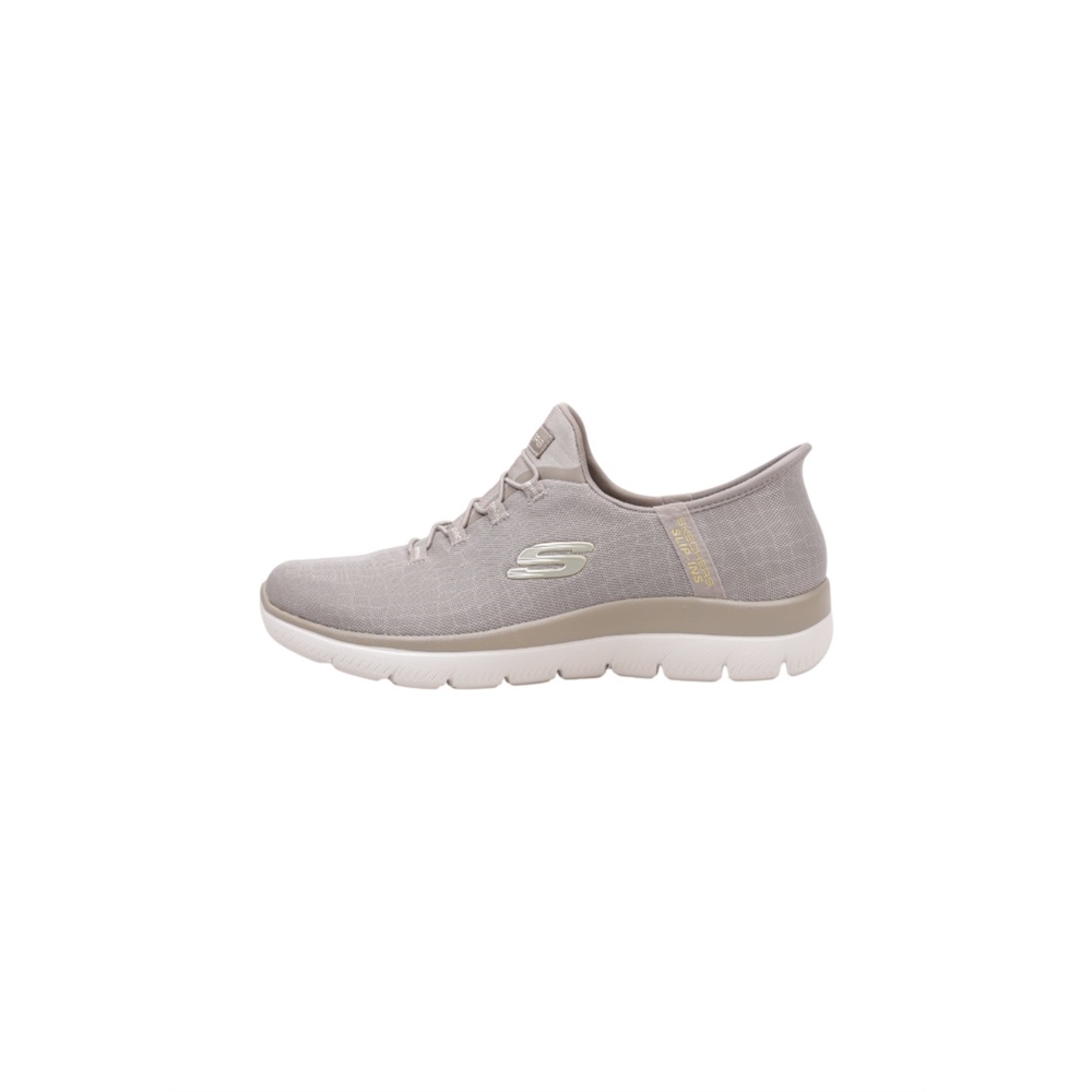 Skechers SUMMITS-CLASSY NIGHT SLIP-INS Deportivas Planas Mujer Taupe