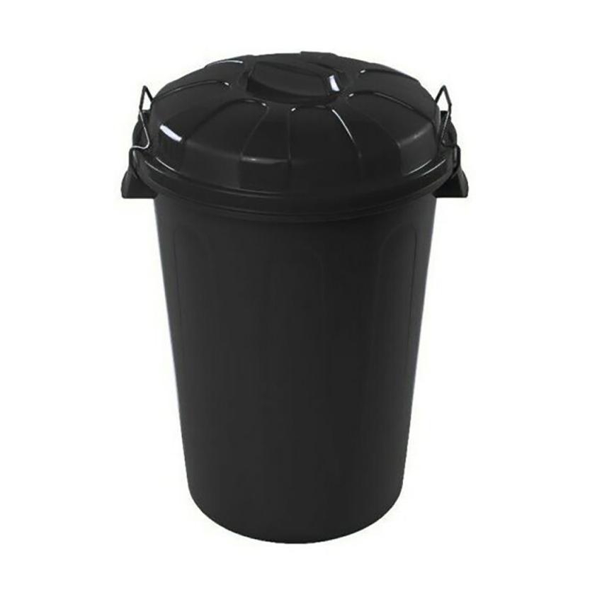 Cubo de basura con tapa 100 litros basurero asas de presión COSHANO