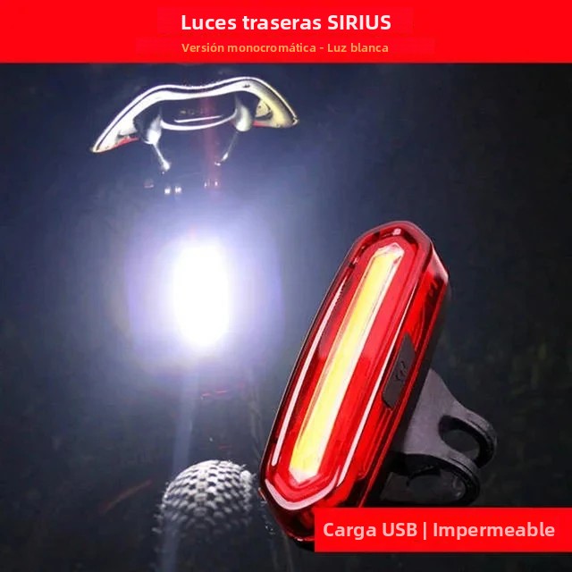 TK Luz Trasera De Bicicleta Recargable Por USB LED Roja Brillante Para Cualquier Bicicleta/Helado Fácil De Instalar Para Seguridad Del Ciclismo