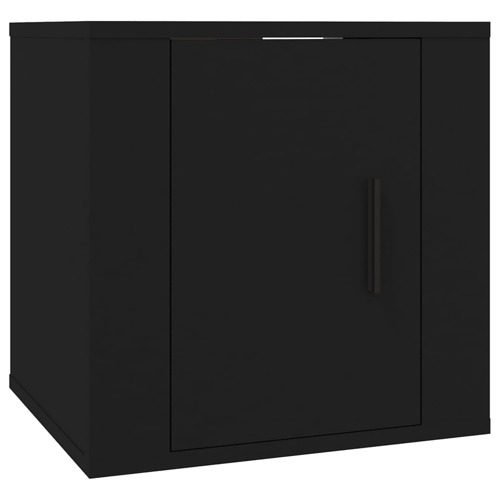 vidaXL Mueble para TV de pared negro 40x34,5x40 cm