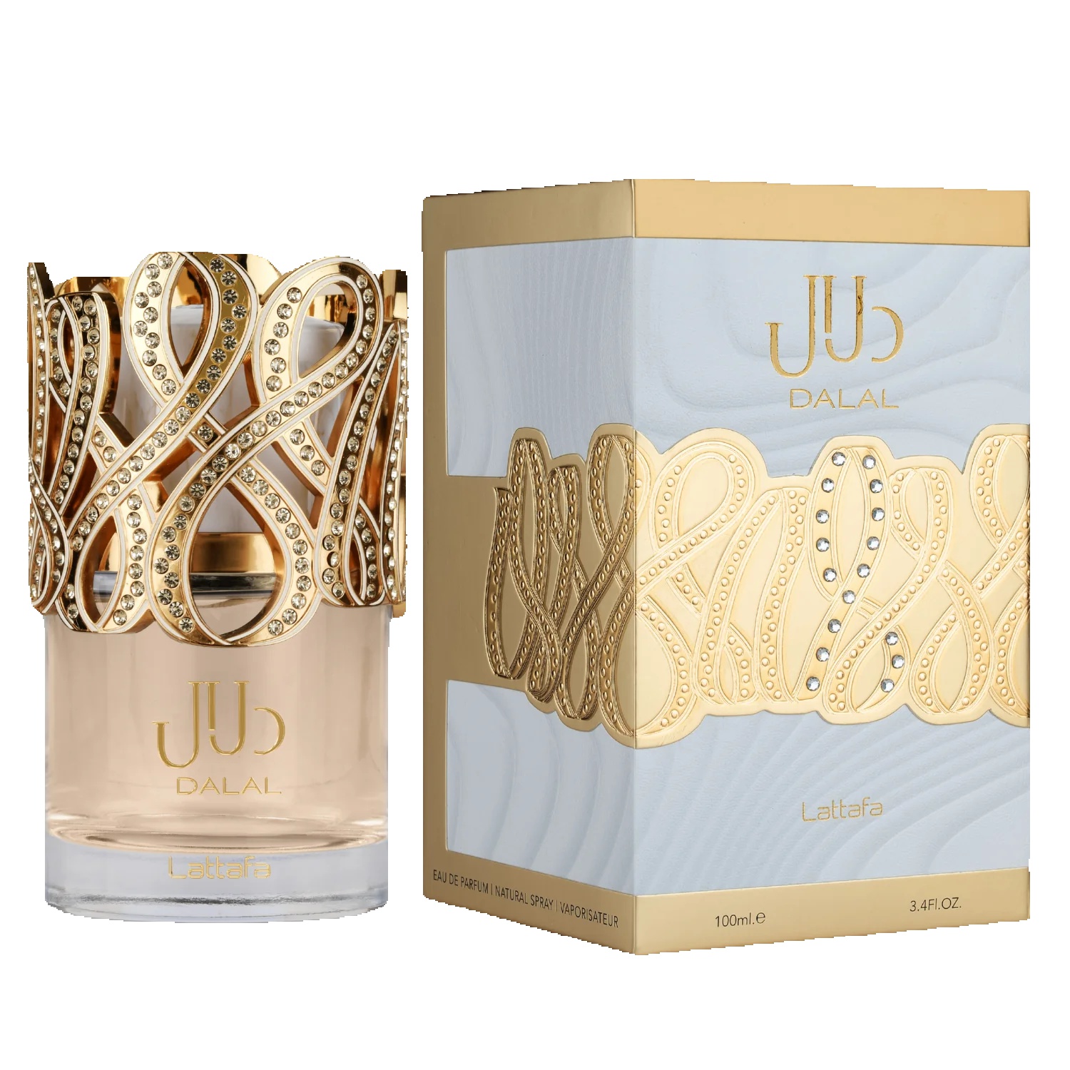 DALAL 100  ML - LATTAFA - PERFUMES ÁRABES ORIGINALES 100 % - fragancia floral frutal gourmand dulce y envolvente con vainilla y almizcle