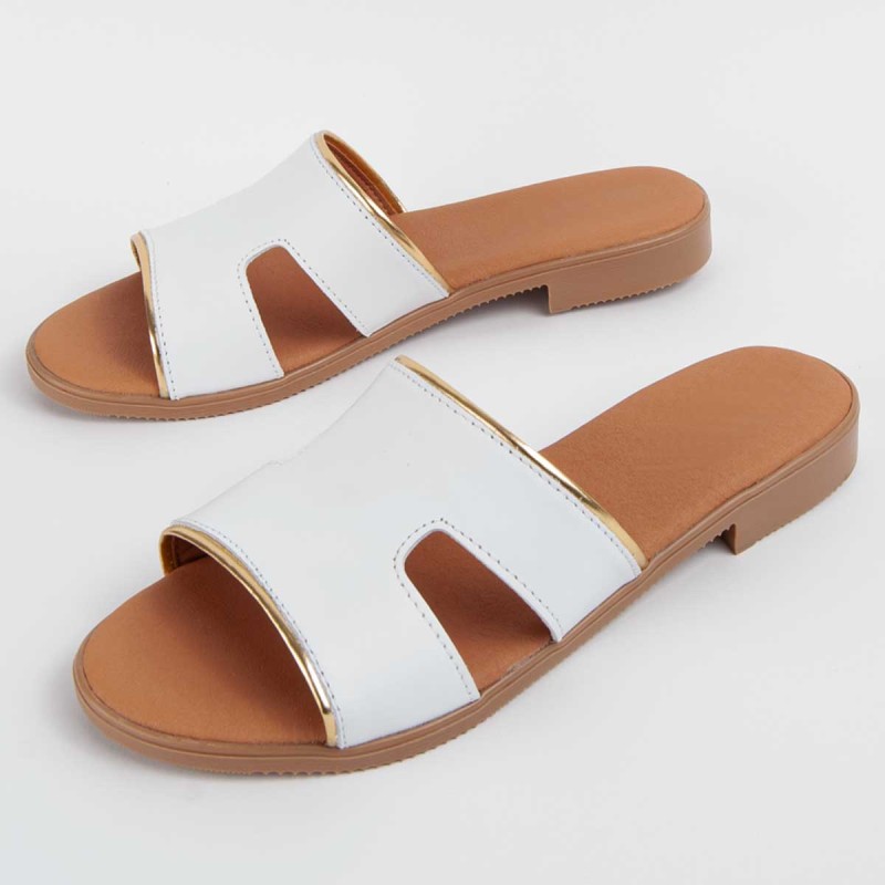 Sandalia De Piel Para Mujer. Purapiel Hacca 102707