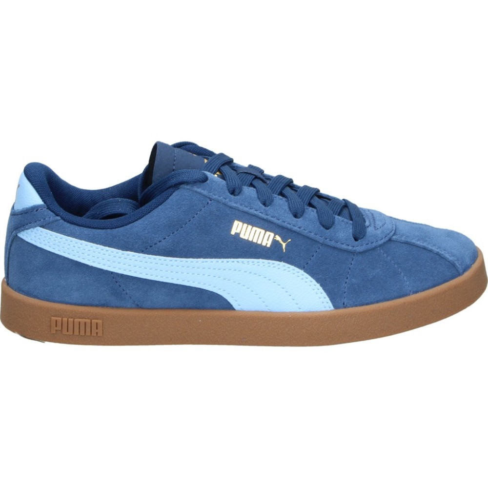 PUMA | Zapatilla Puma Club II para Mujer – Deportiva Casual en Color Azul con Detalles – Sneakers con Cordones – Plantilla SoftFoam – Estilosa y Cómoda – Modelo 398886-30