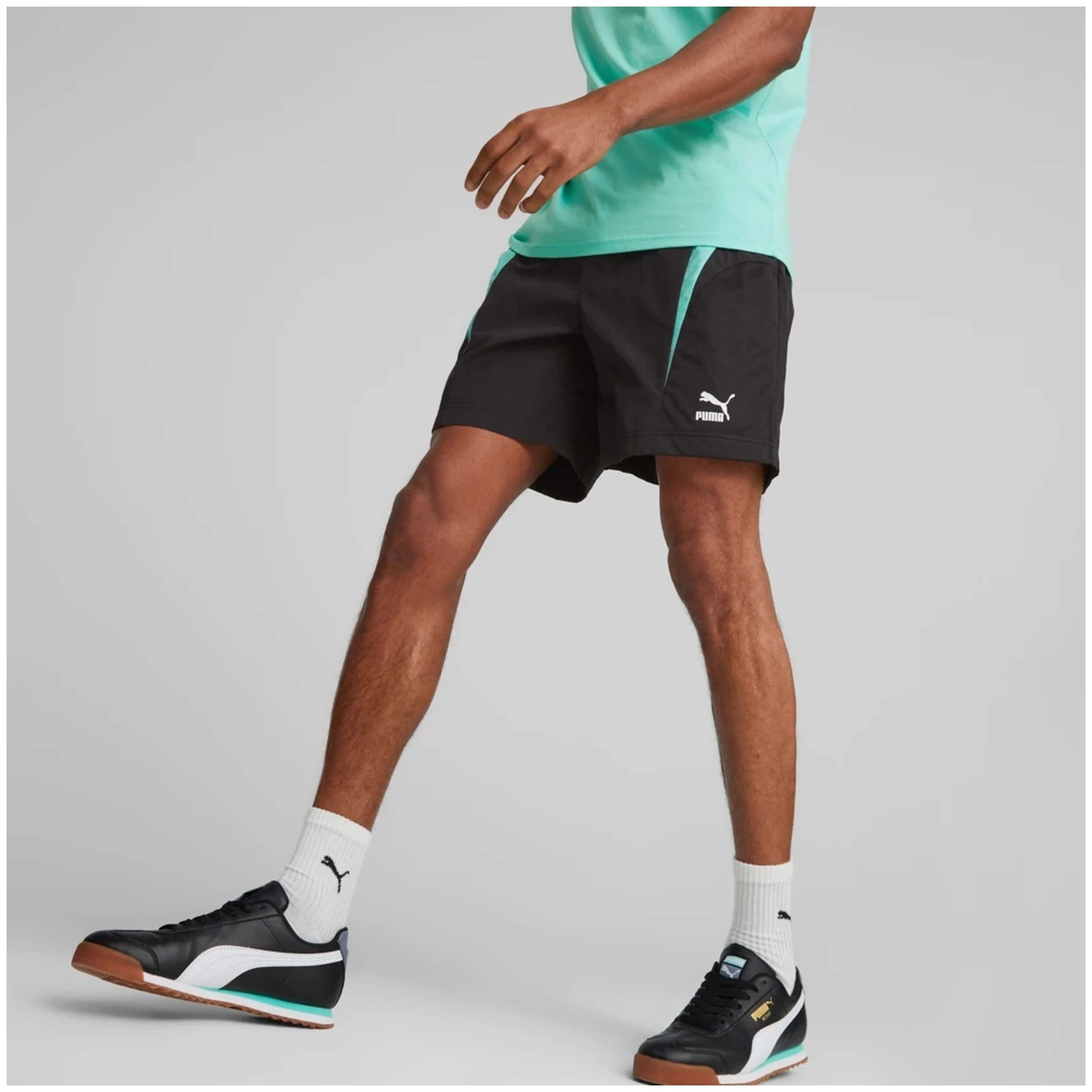 Pantalones Cortos Puma modelo 538241-01 para hombre y mujer en color Negro
