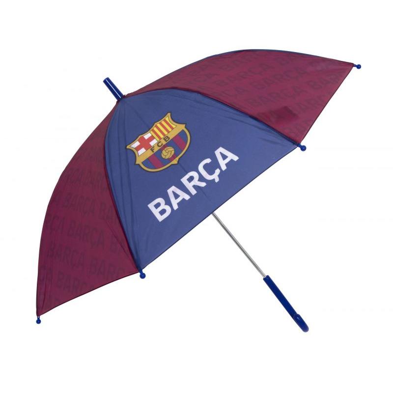 PARAGUAS DE POLIÉSTER DE FUTBOL CLUB BARCELONA, 8 PANELES, DIÁMETRO 86CM, APERTURA AUTOMÁTICA