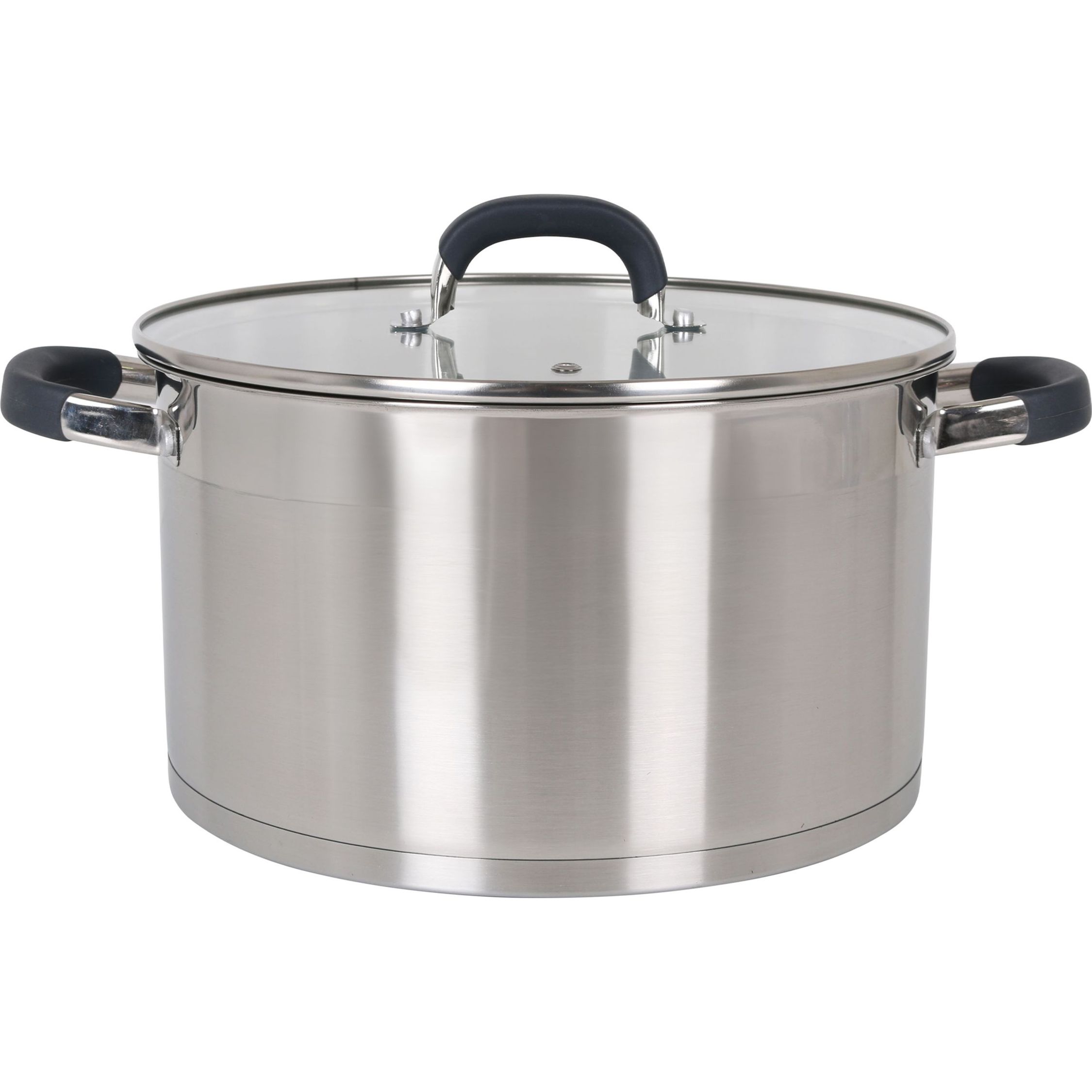 Quttin - Olla de Acero Inoxidable para Inducción 26CM/7.9L - Colección Heleom - Alta Durabilidad y Resistencia al Calor, Diseño Ergonómico, Compatible con Todo Tipo de Cocinas