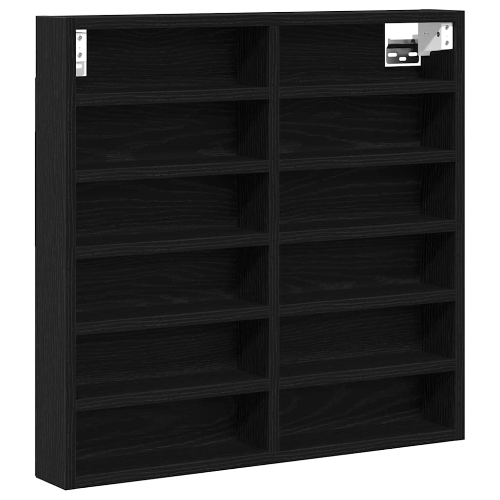 vidaXL Vitrina de madera ingeniería blanca 60x8,5x58 cm Multicolor