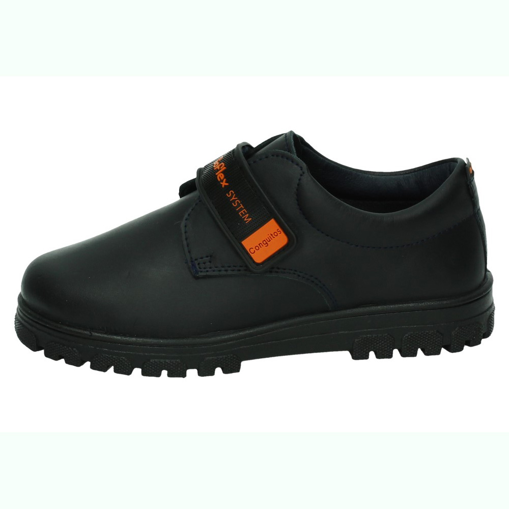 Zapato Colegial marca CONGUITOS para niño en color marino. COLEGIAL DE PIEL