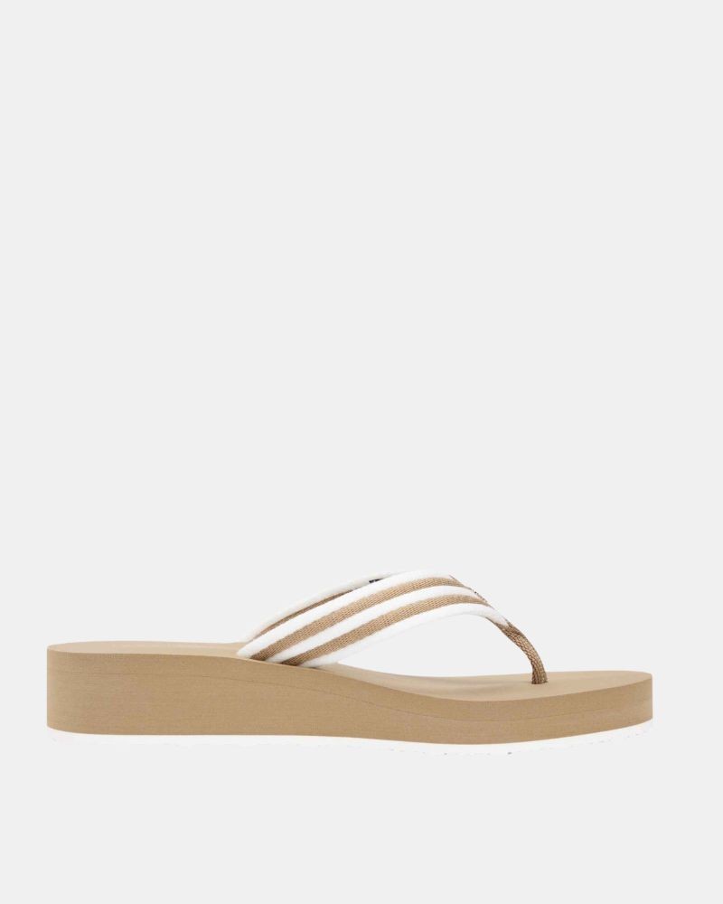 TOMMY HILFIGER FW0FW09196RBC Sandalias Chancletas Mujer Beige