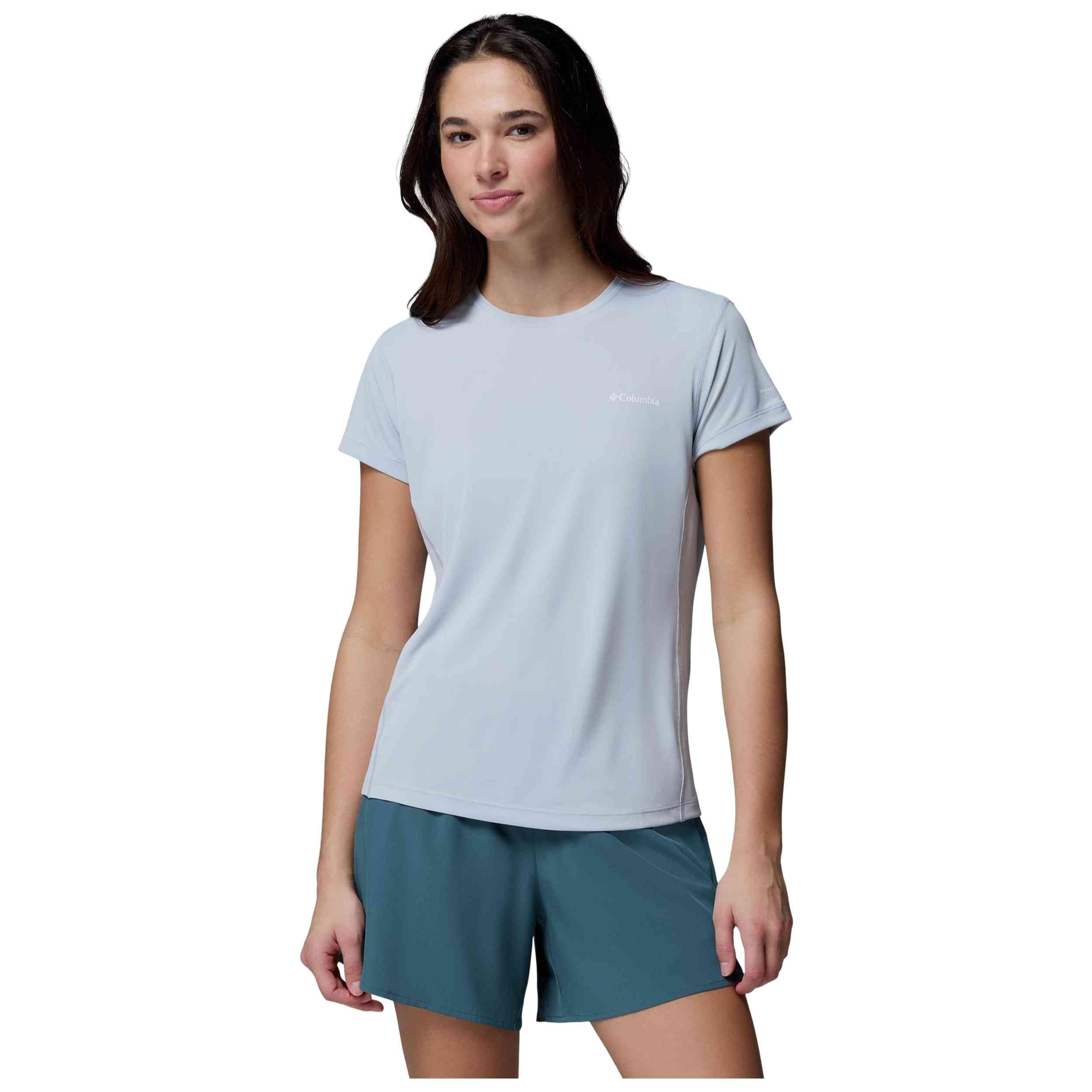 Camiseta De Manga Corta Columbia modelo Camiseta Columbia Zero Rules Light manga corta azul celeste mujer para Mujer en color Azul