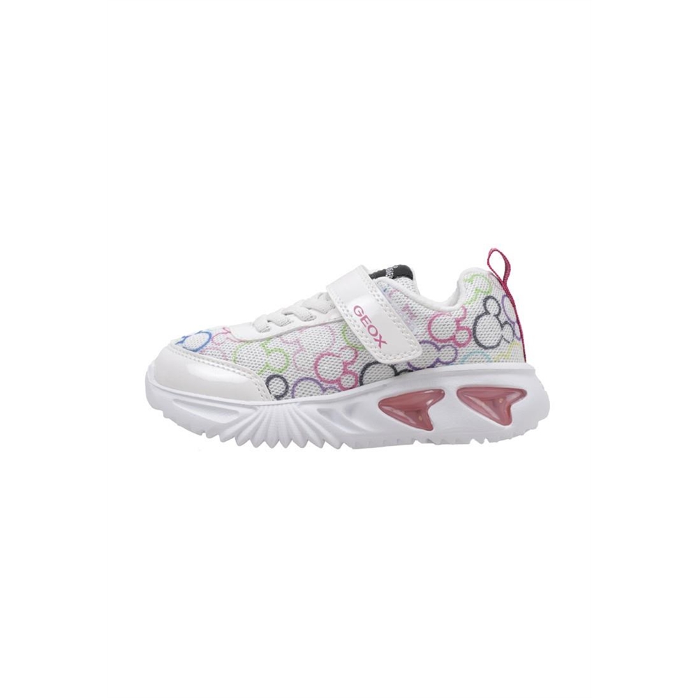 Geox J ASSISTER GIRL D Deportivas Planas Niña Blanco