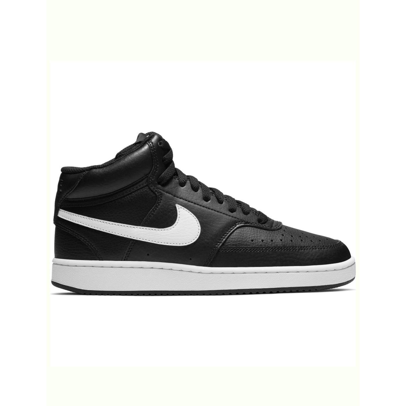 Zapatillas nike court vision negro blanco de mujer.