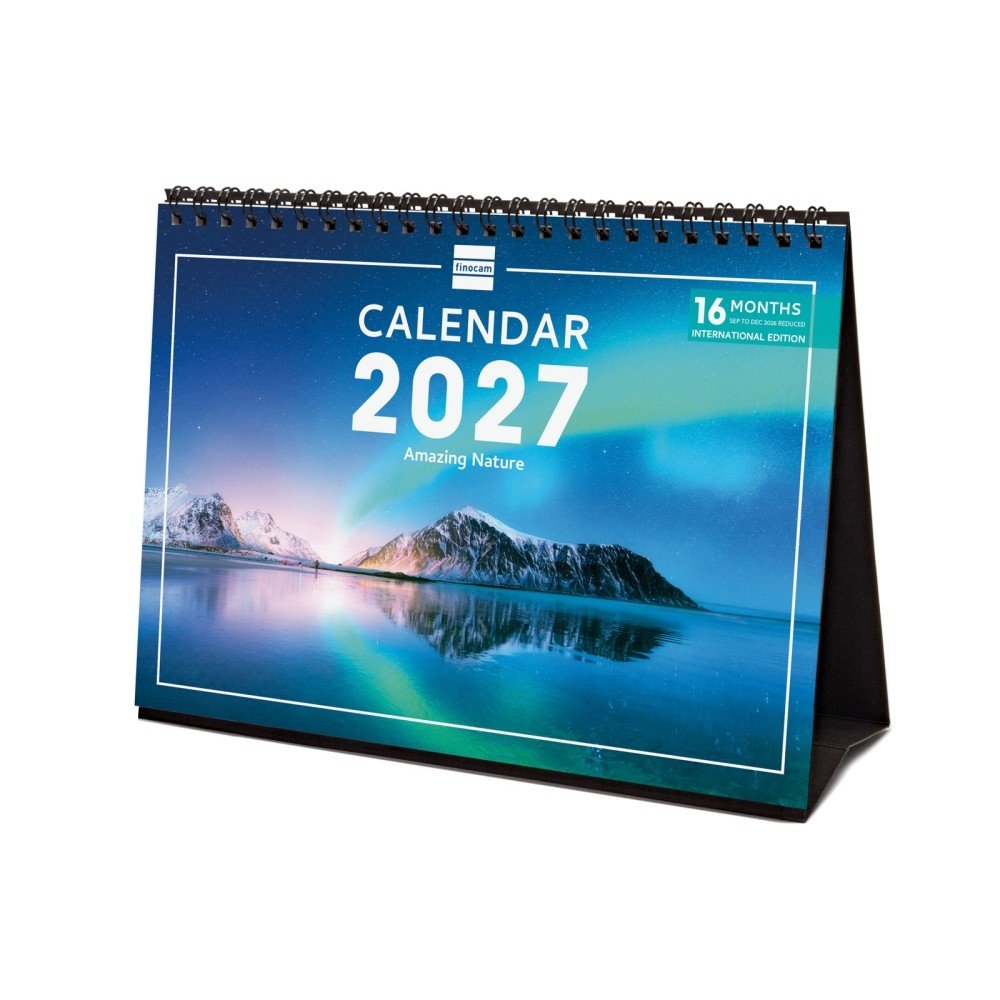 FINOCAM CALENDARIO SOBREMESA 2027 NATURE INTL CALENDARIO ANUAL