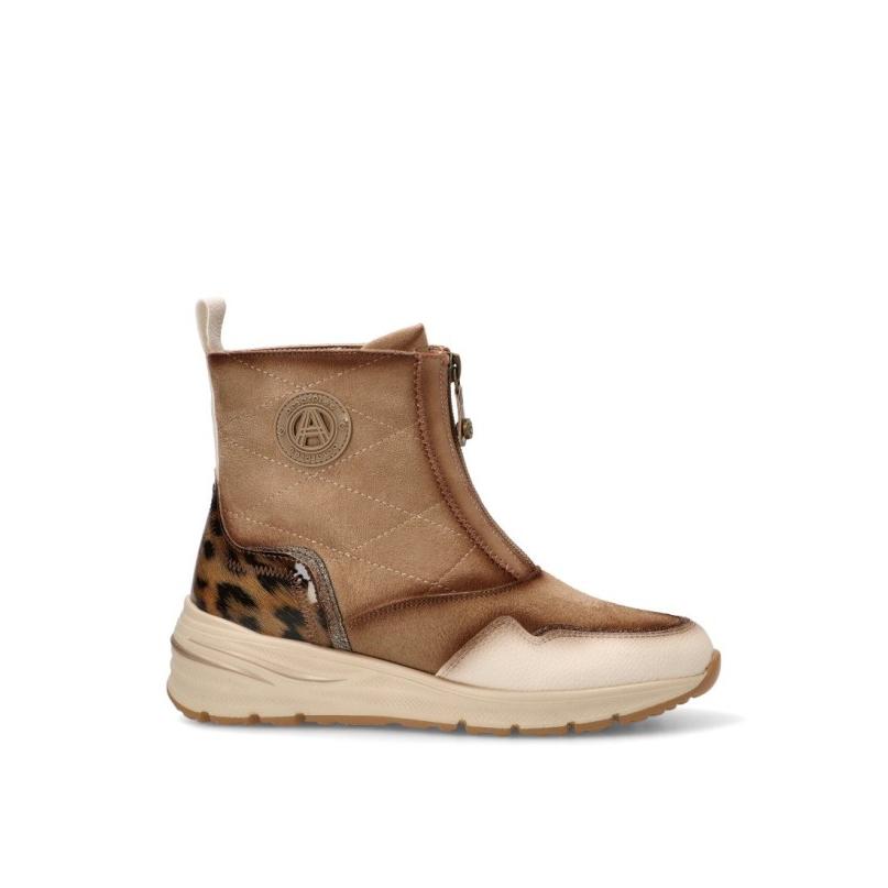 Botin Cómodas Amarpies - Mujer - Cuña Media - Modelo Amd31086 - Color Beige