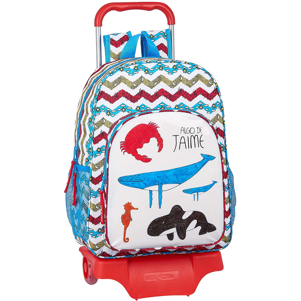 Algo de Jaime Safta Mochila trolley 66543 blanco Junior