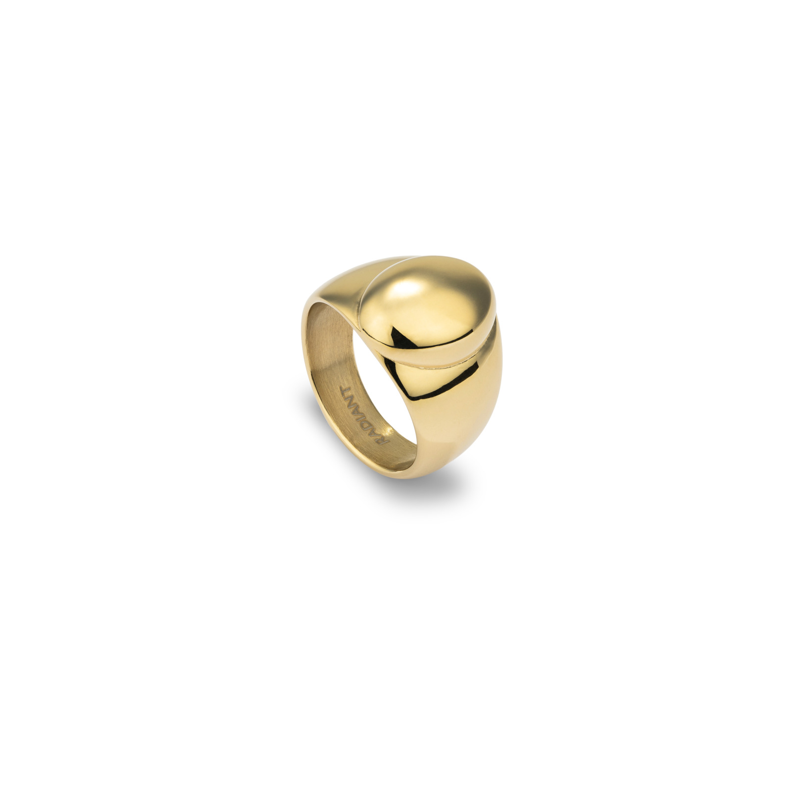 Radiant Anillo Mujer Anillo Mujer Soulmate Oval Dorado De Acero Dorado Talla Europea 52,00 Talla España 12,00 Ry000428