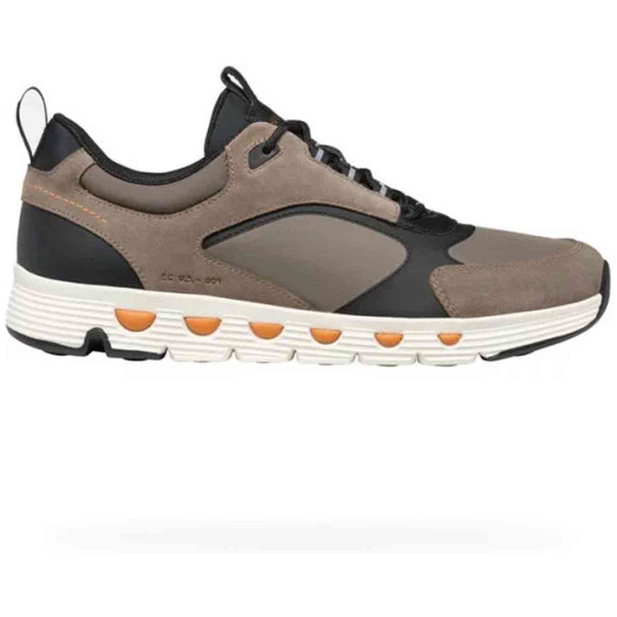 Zapatillas Geox Spherica Ecub-4 A - Nyl+Sca Hombre Gris/Negro