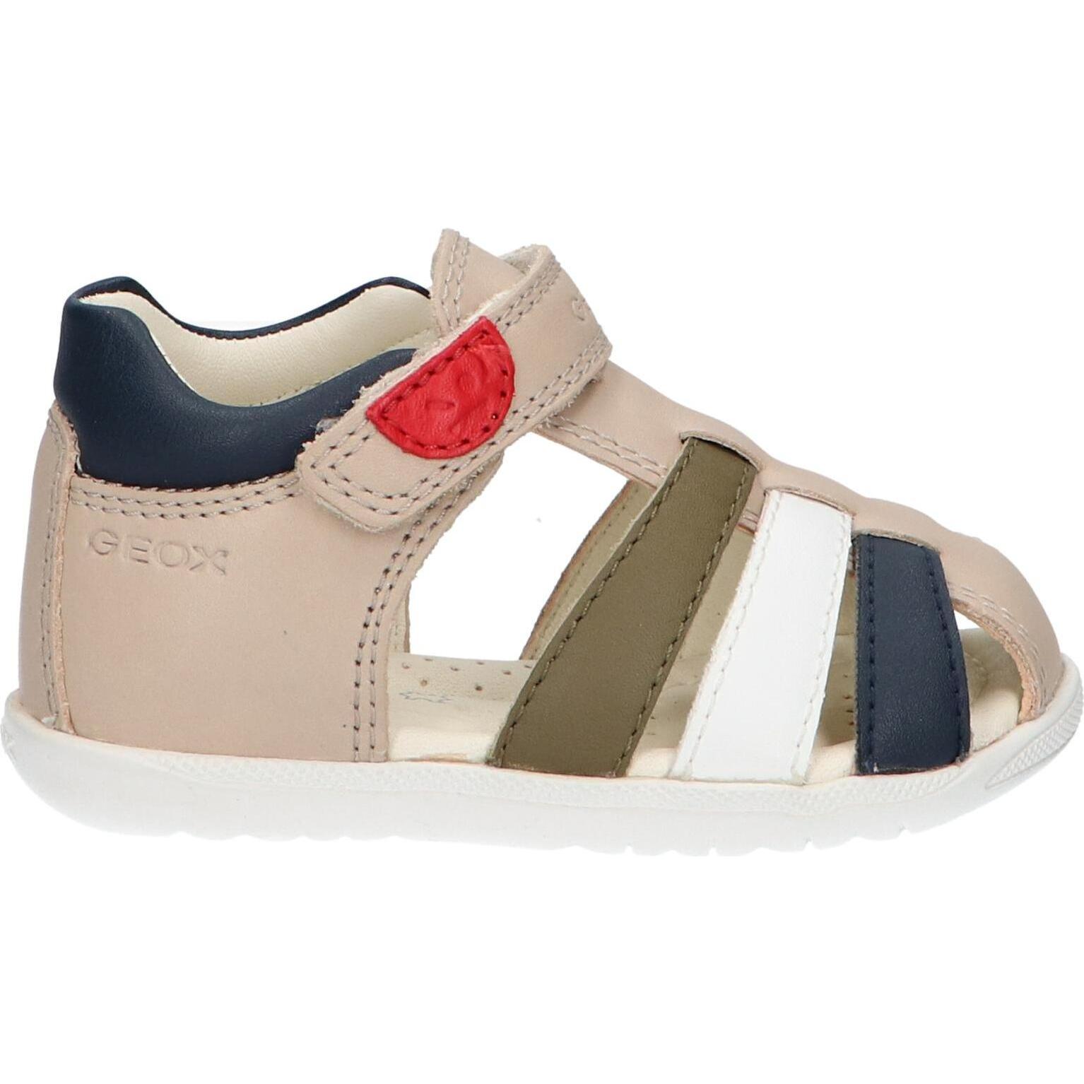 Geox boy's sandals b254va 085bc b sandal macchia c5244 beige-multicolor