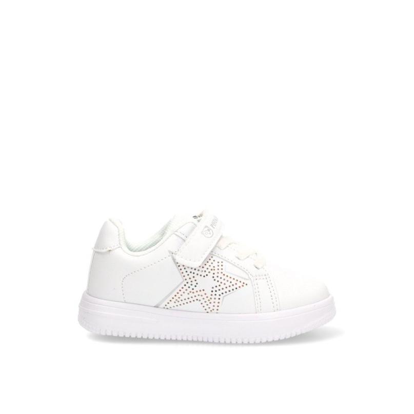 Zapatillas Casual Luna Kids - Niña - Suela Plana - Modelo Rbs1653 - Color Blanco