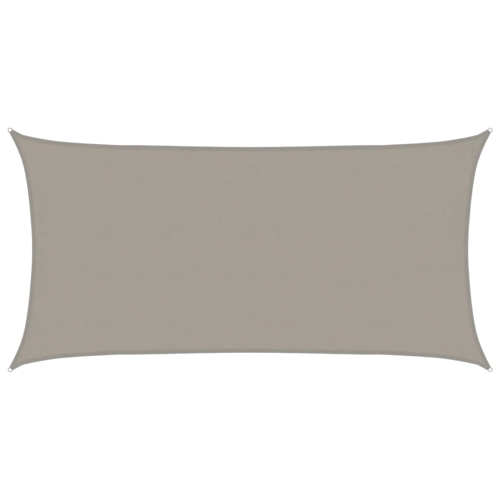 vidaXL Toldo de vela rectangular HDPE 160 g/m² 4x7 m Color Beige, Crema, Verde claro