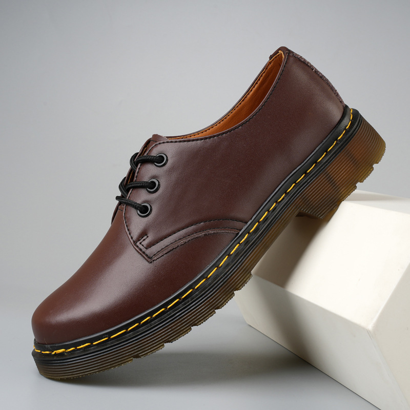 TK Botas Oxfords de los hombres Zapatos de vestir formales del Dedo del Pie Redondo antideslizante Cómode Zapato de trabajo para hombre