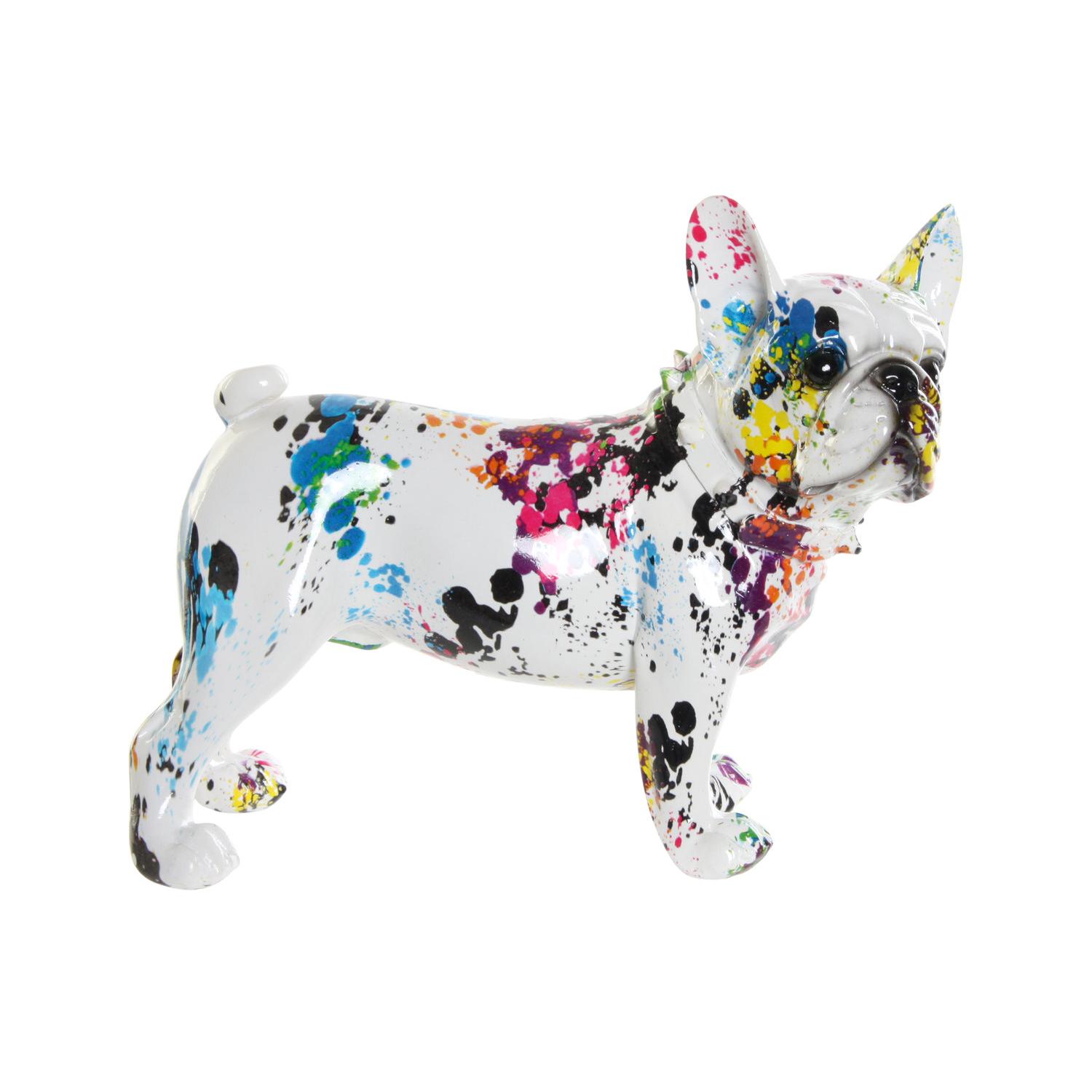 FIGURA RESINA 24X11X20 BULLDOG MULTICOLOR RF177246