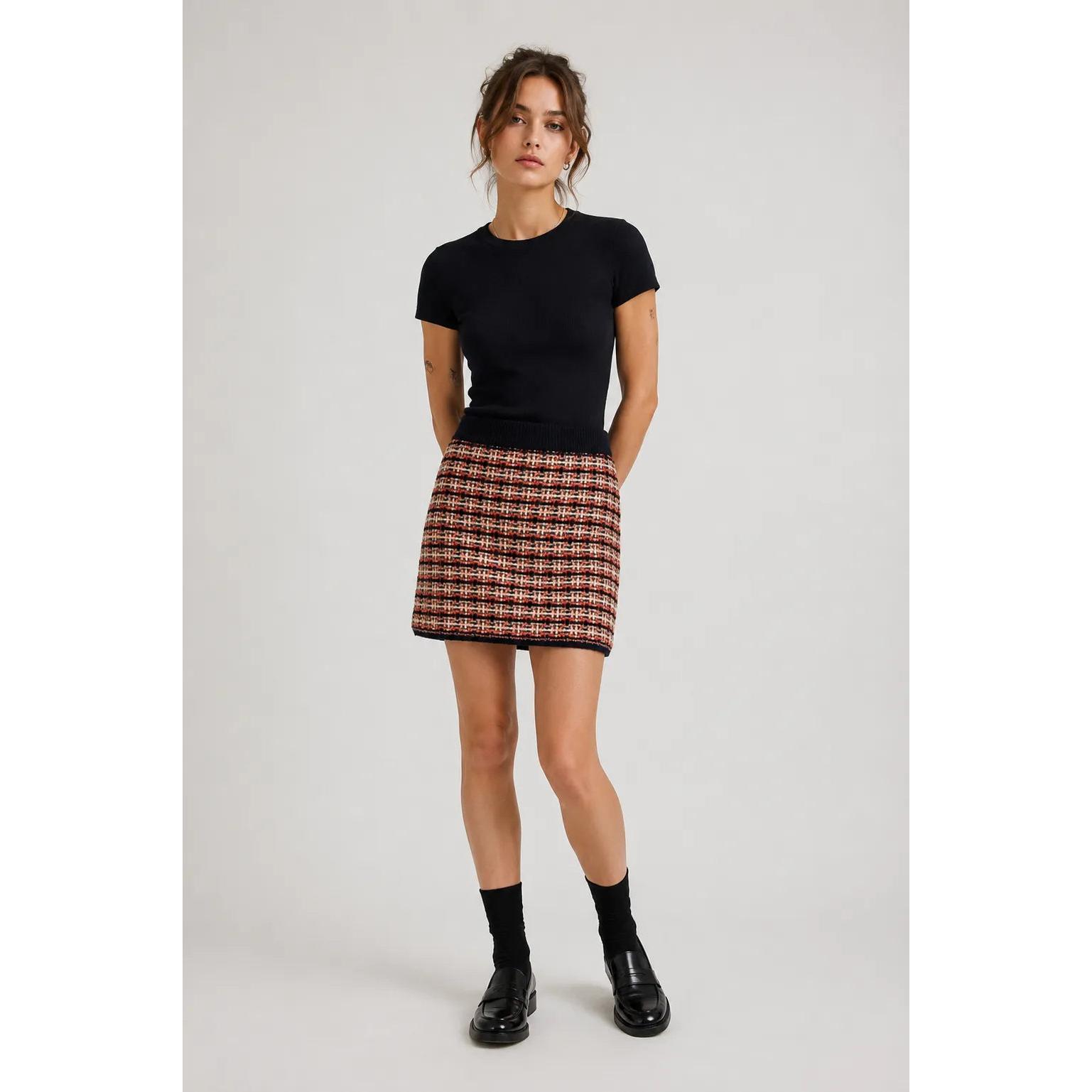 Compañia Fantastica Falda Estampado Cuadros