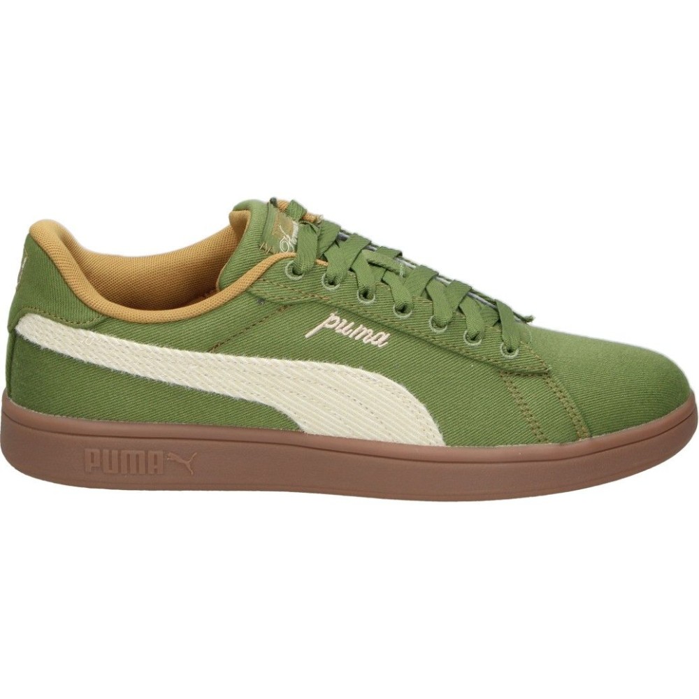 PUMA | Zapatillas Planas Puma para Mujer – Deportiva en Color Verde con Detalles en Blanco – Sneakers con Cordones – Cómodas y Estilosas – Moda – Modelo 404521-02