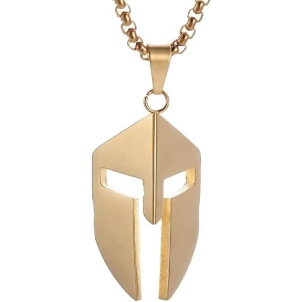 Collar con colgante para hombre, cadena de suéter de acero inoxidable para hombre