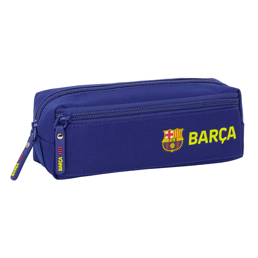 SAFTA | Portatodo Grande FC Barcelona 1ª Equipación 25/26 Estuche Escolar con 3 Compartimentos y Cremalleras, Estuche Escolar Organizador de 1 Compartimento con Cremallera, Bolsillo Frontal