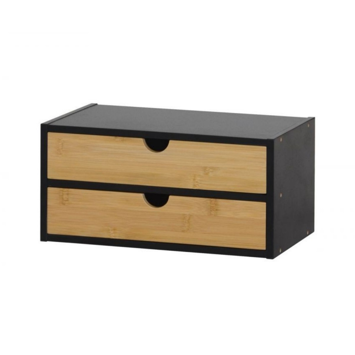 Zylx shopping - Confortime Cajonera Organizador de Escritorio de Bambú (2 o 3 Cajones) - Caja de Almacenamiento Multiusos para Maquillaje, Cosméticos, Papelería y Material de Oficina, Organizador Sobremesa para Hogar u Oficina