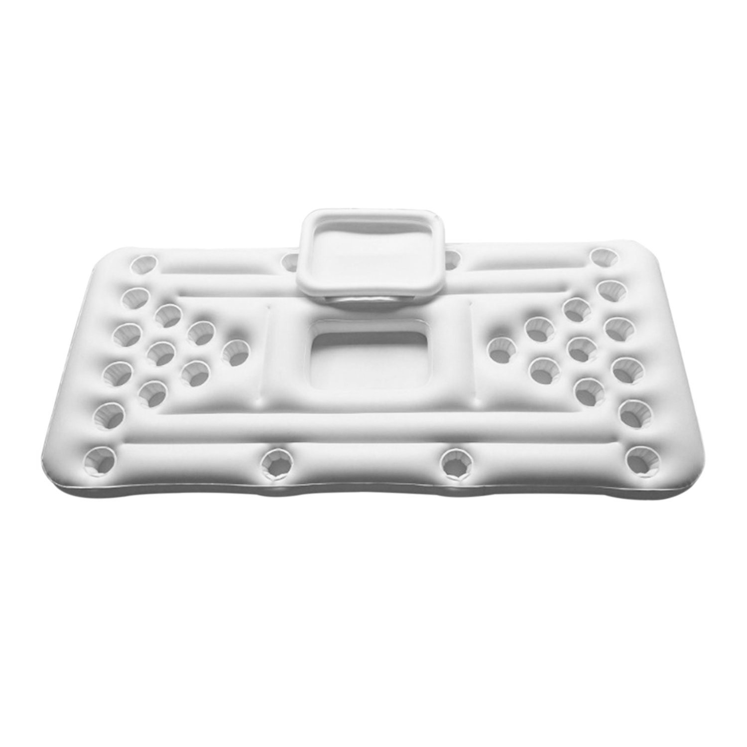 DAM. Porta bebidas hinchable, juego de beer-pong, barra de bar de piscina. 180x80x12 cm.
