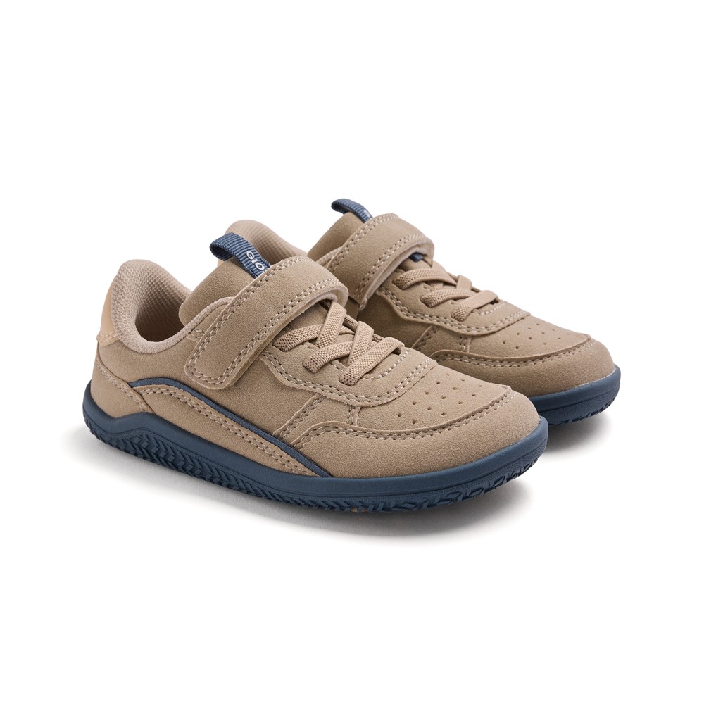 Zapatillas Barefoot Gioseppo 80402 Beige y Azul – Calzado Respetuoso para Niños y Niñas