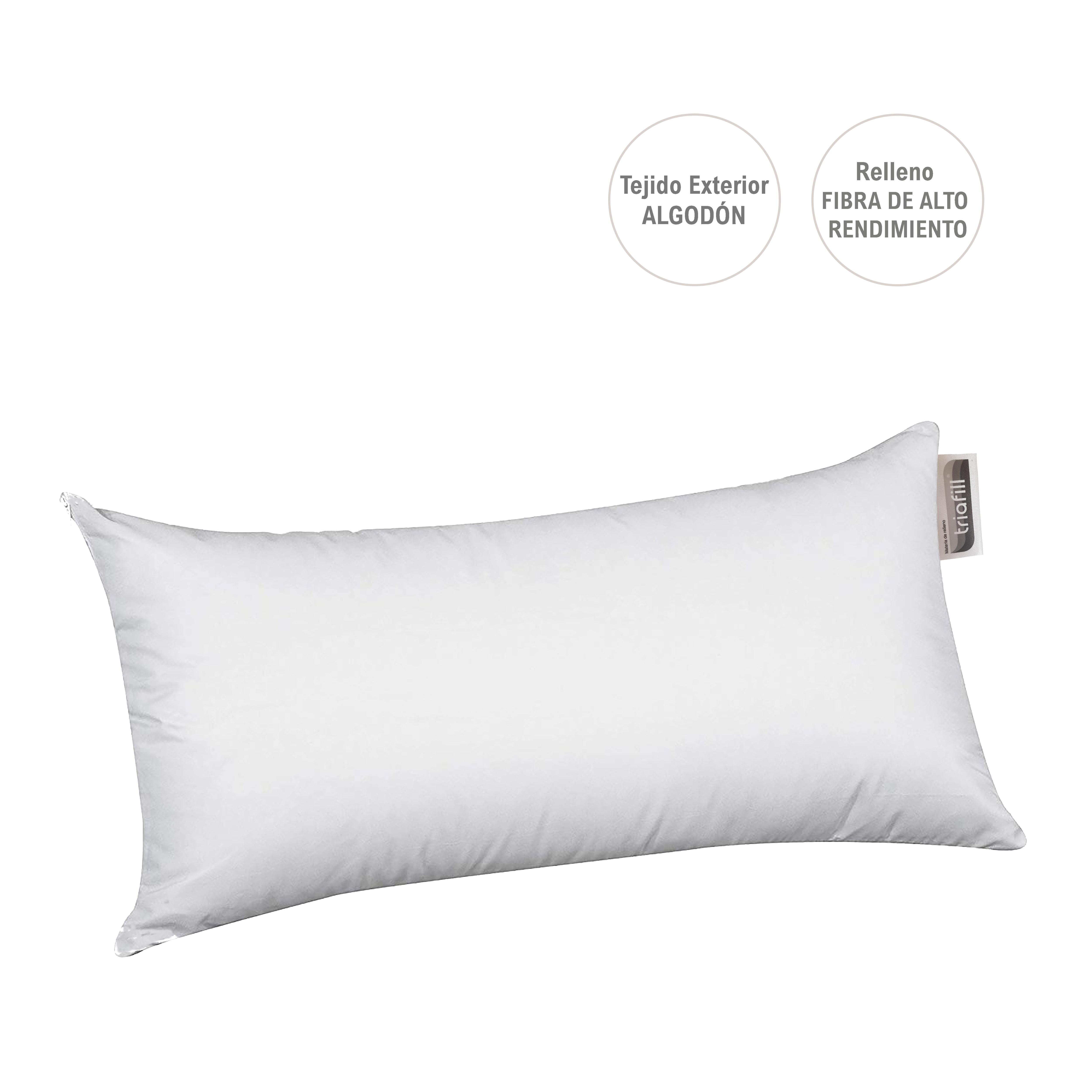 NORDIC HOME Almohada TRIAFILL 100% Algodón | Suave, Transpirable y Cómoda