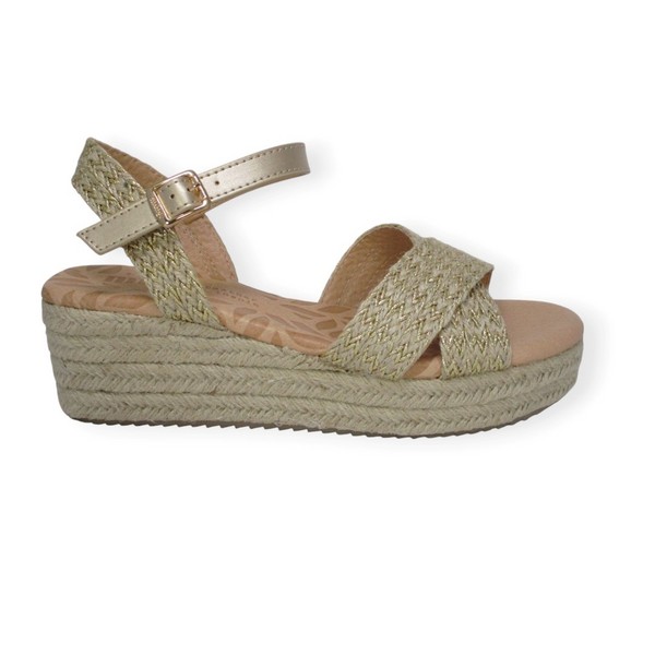 MUSTANG 59553  Beige  Zapato salón  con cuña media  CREUAT  para mujer