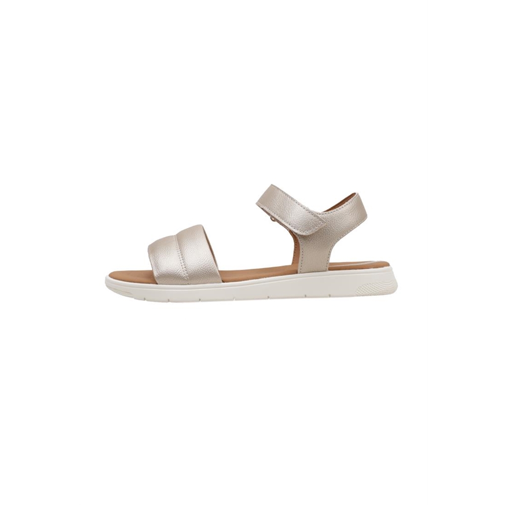 Geox D DANDRA C Sandalias Planas Mujer Dorado