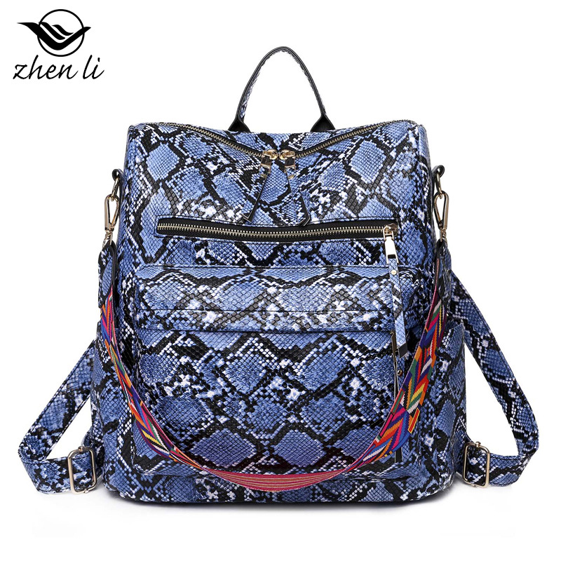 Mochila de moda para mujer, bolso de hombro multifuncional de cuero para mujer, bolso de viaje, bolso de mano