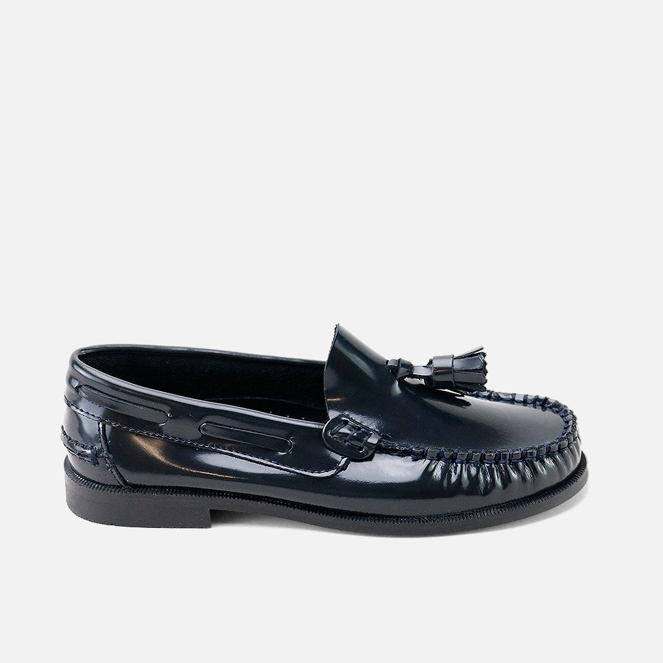 Mocasines castellano borlas azul Sibaritas | Eli 1957