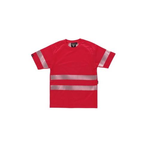 Camiseta de Manga Corta Reflectante de Alta Visibilidad, Algodón de Calidad