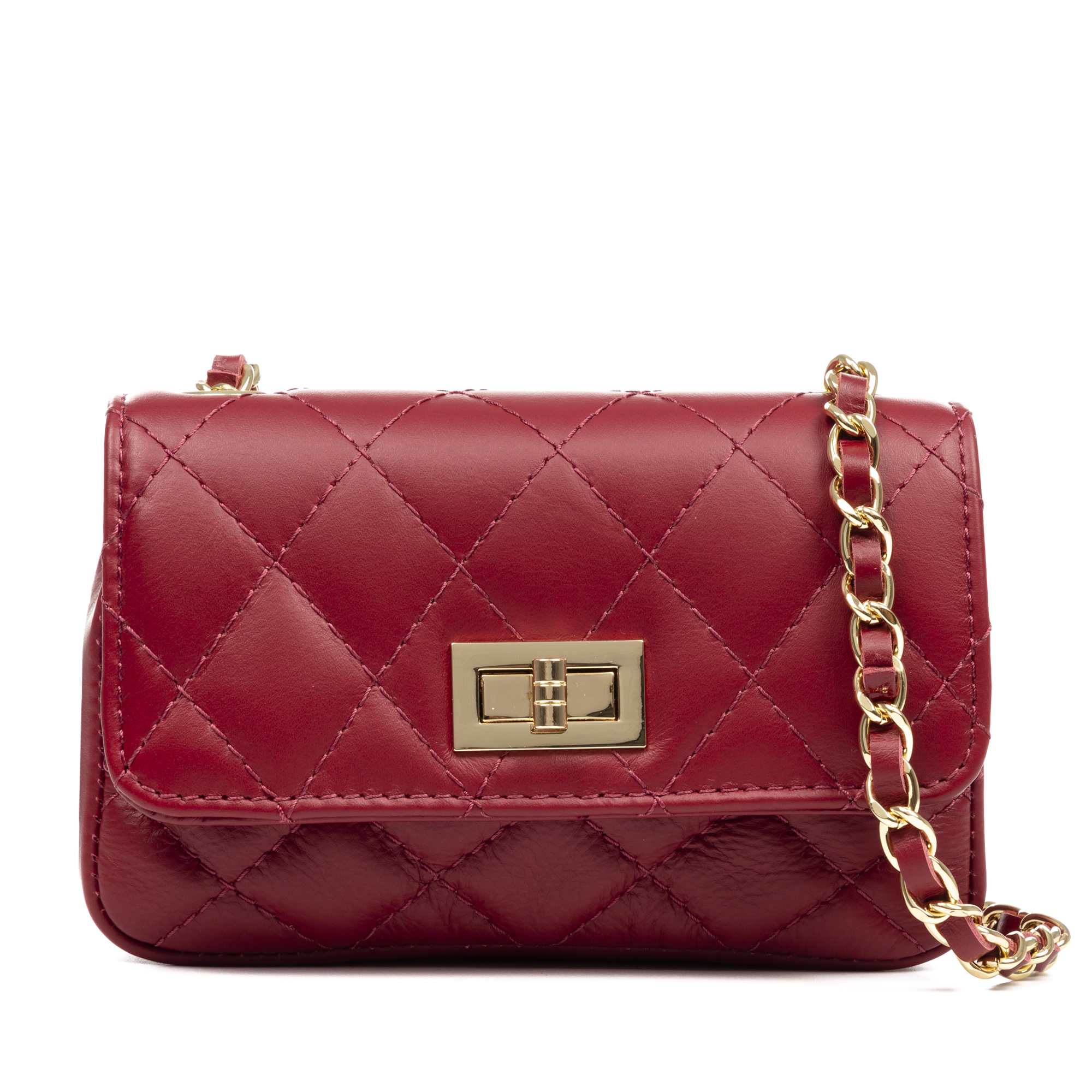 Firenze Artegiani. Amaro bolso bandolera Mujer. Piel auténtica Sauvage Acolchado. Made in Italy. Vera Pelle Italiana.