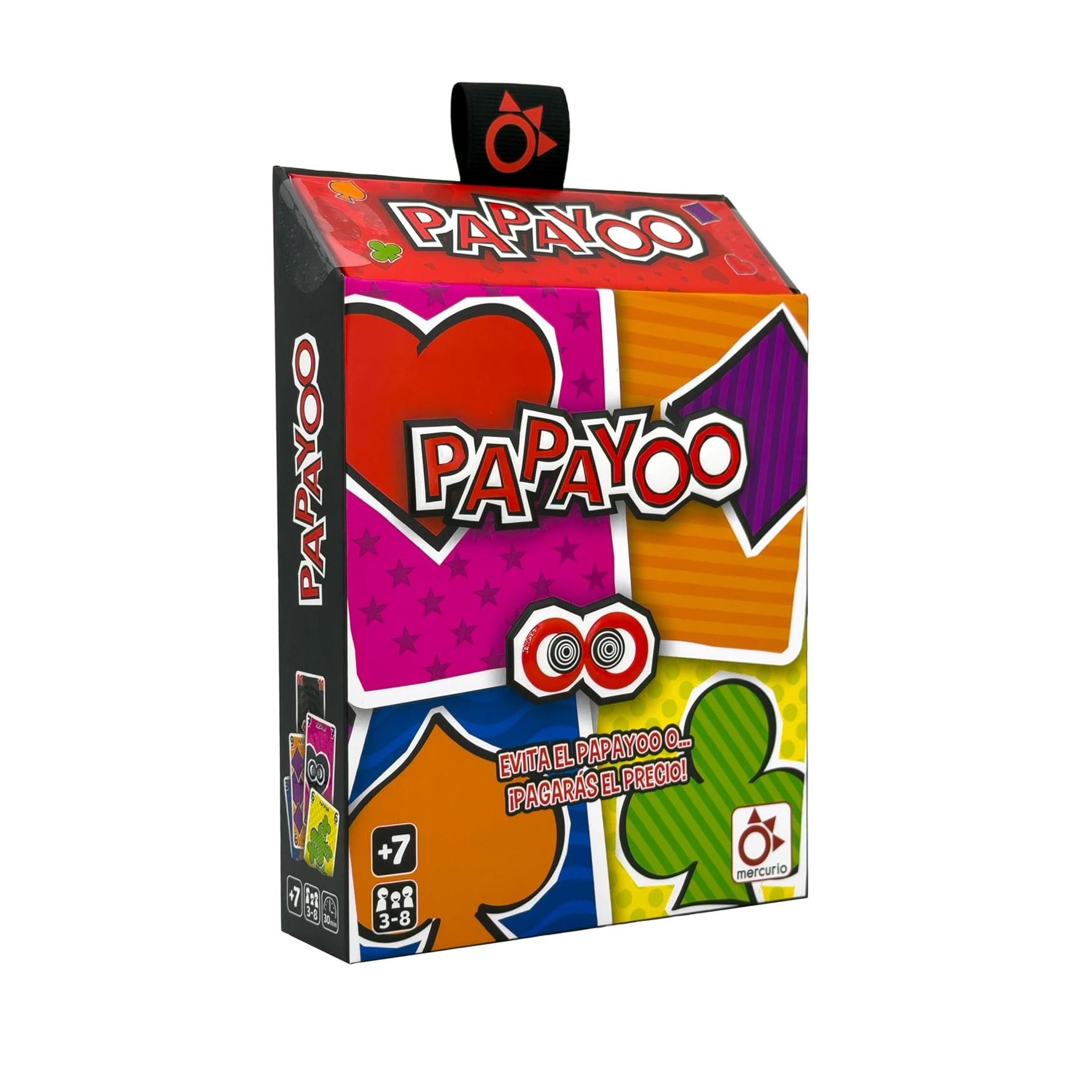 Mercurio Papayoo  Juego de Cartas de Bazas y Estrategia Party  Familiar  3-8 Jugadores +7 Años