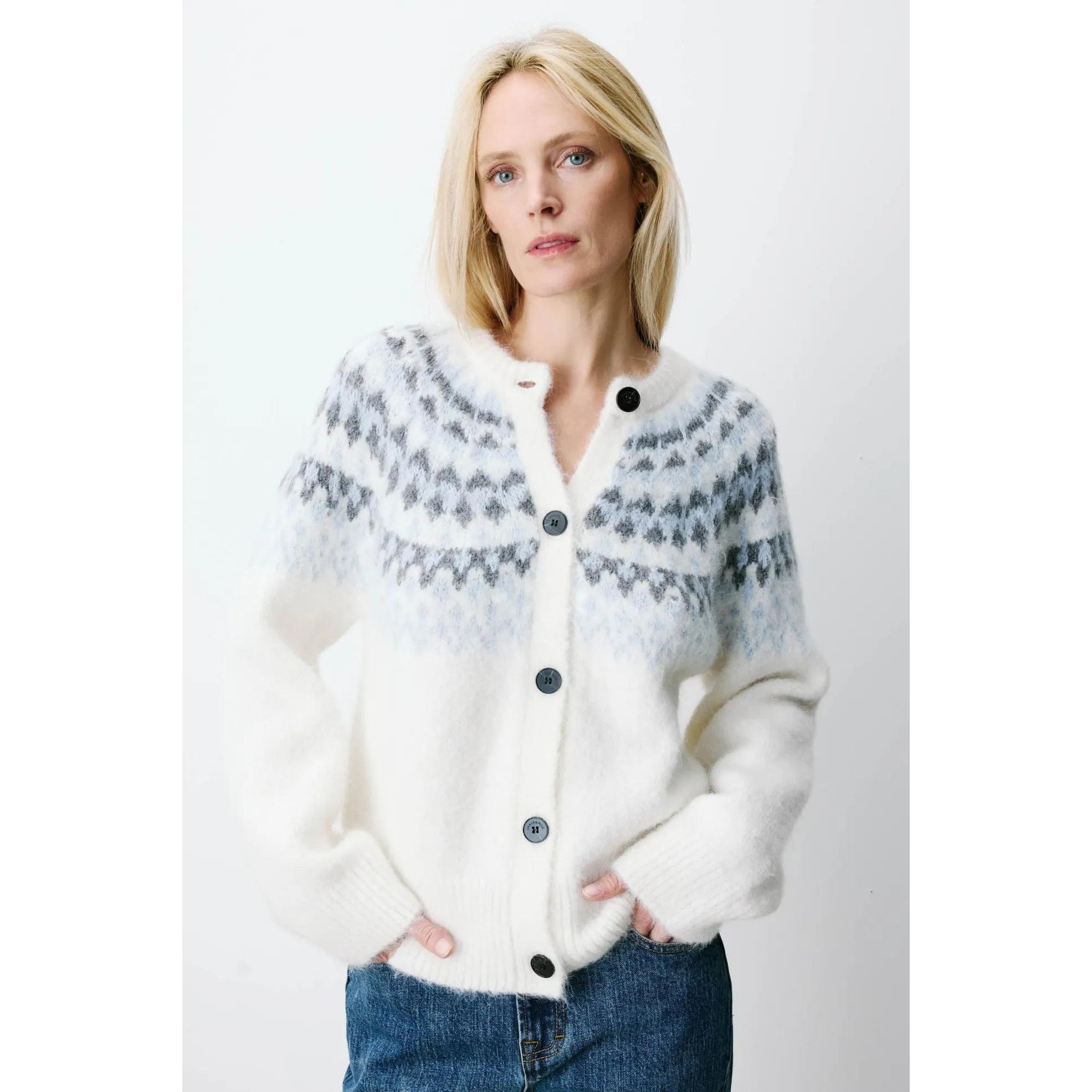 Grace And Mila Cardigan Mujer Alekio Blanco