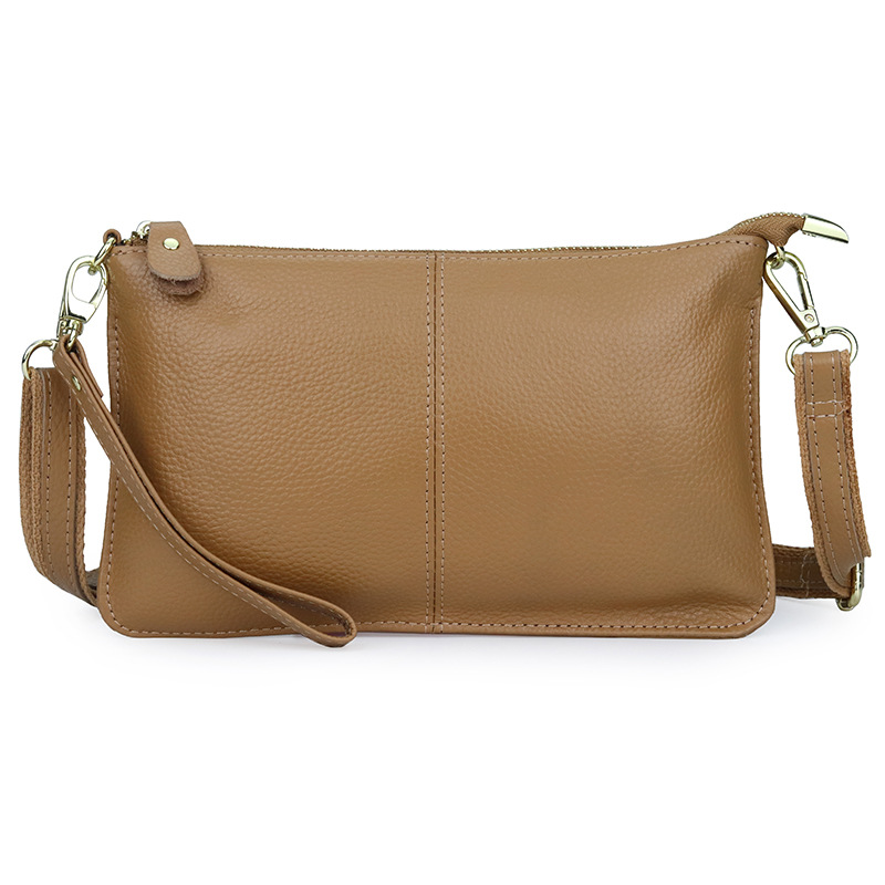 Bolsos cruzados pequeños de cuero genuino para mujer, mini bolsos de hombro, carteras
