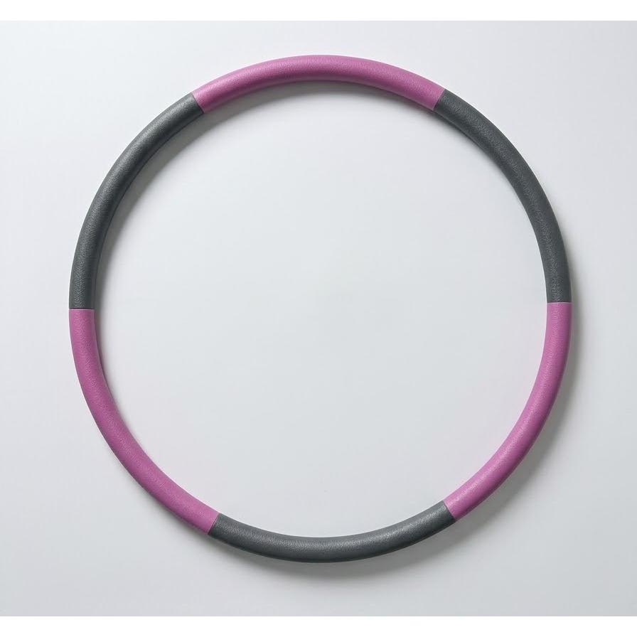 E-LONG Hula Hoop Fitness Desmontable - Aro de Espuma Suave para Entrenamiento en Casa y Pérdida de Peso, Rosa y Azul